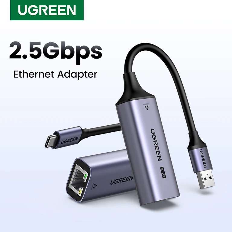 Ugreen usb C (USB A) ethernet adapter 2,5G