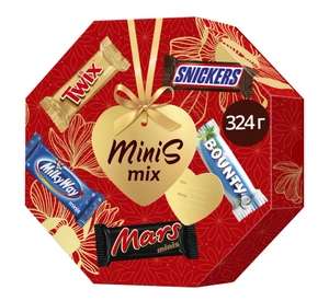 [МО, Рязань, Тула и др.] Набор шоколадных конфет Minis Mix, 324г (и другие)