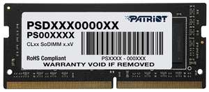 Оперативная память Patriot Memory SL 16 ГБ DDR4 2400 МГц SODIMM CL17 PSD416G240081S
