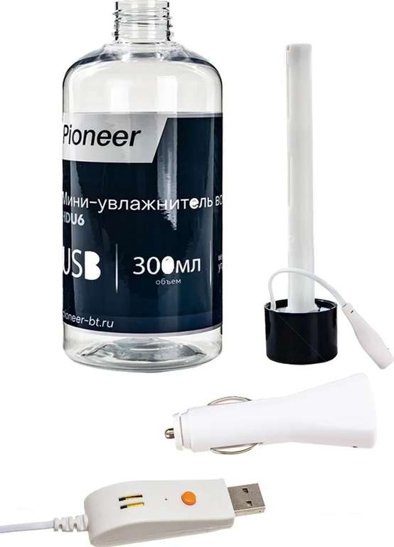 Ультразвуковой мини увлажнитель Pioneer HDU6 (2 Вт, объем 0.3 л, 30 мл/ч, питание от USB)