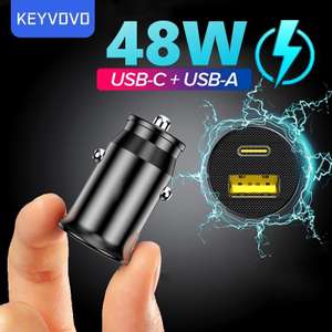 Автомобильная зарядка USB type C 48w