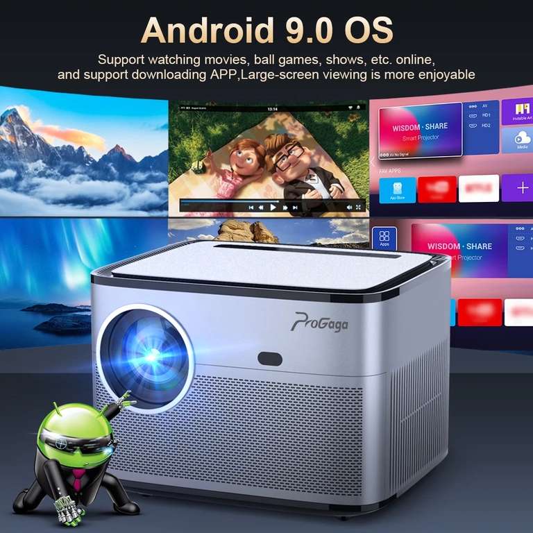 Проектор ProGaga PG550W с автофокусом и Android