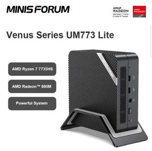 Мини-ПК Minisforum UM773 Lite, AMD Ryzen 7 7735HS, AMD Radeon 2023 M, Windows 11 Pro