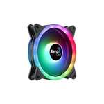 Корпусный вентилятор Aerocool Duo 12, ACF3-DU10217.11 (RGB, 120x120 мм, 6 pin, 1000 об/мин - 1000 об/мин, 19.7 дБ ) (c Ozon Картой)