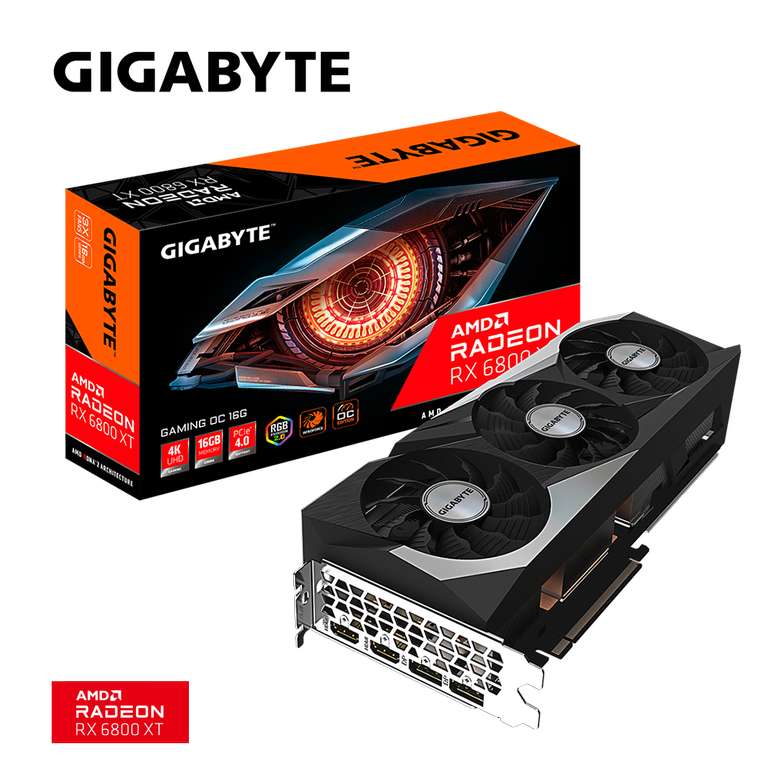 Видеокарта Gigabyte Radeon RX 6800 XT 16 ГБ (AMD Radeon RX 6800 XT GAMING OC 16G) (из-за рубежа)