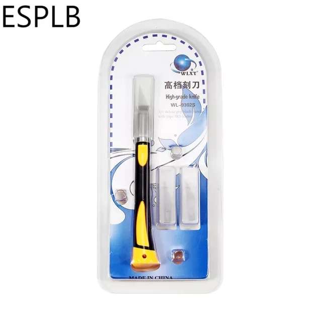 Скальпель с перовым лезвием ESPLB WLXY WL-9302S + 10 лезвий в подарок