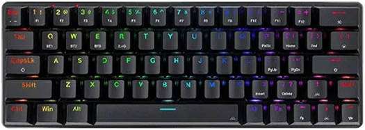 Клавиатура игровая беспроводная механическая Redragon K613P-KBS Jax Pro RGB , 63 клавиши, компактный дизайн (из-за рубежа)