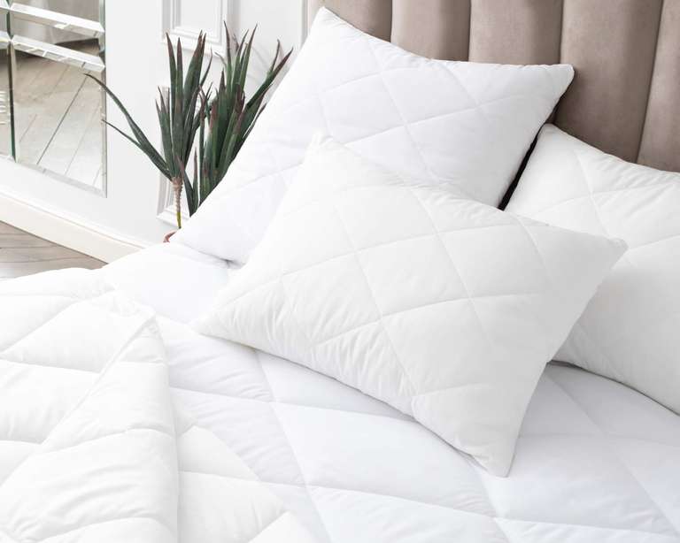 Комплект одеяло и подушка, 140х205, 50х70, Guten Morgen, белый