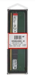 Оперативная память Kingston ValueRAM DDR5 4800 Mhz KVR48U40BD8-32 1x32gb (цена с картой озон)