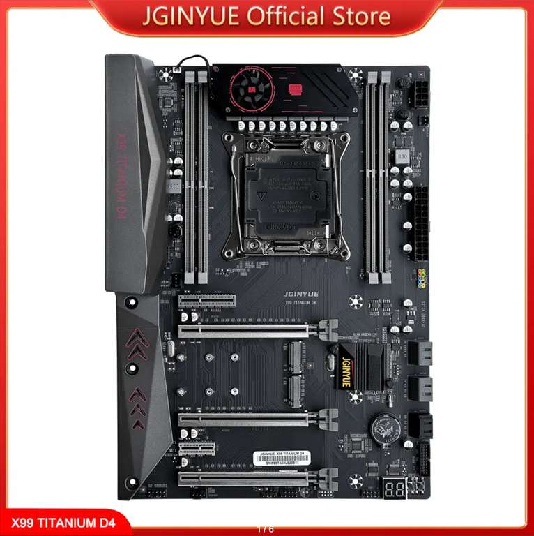 Материнская плата Jingyue X99 Titanium D4 для 2011v3 сокета (xeon v3/v4 процессоры)