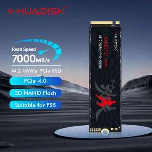Внутренний SSD-диск HUADISK 1 ТБ, 7000 MB / S NVMe SSD M2 PCIe 4.0x4 (из-за рубежа)