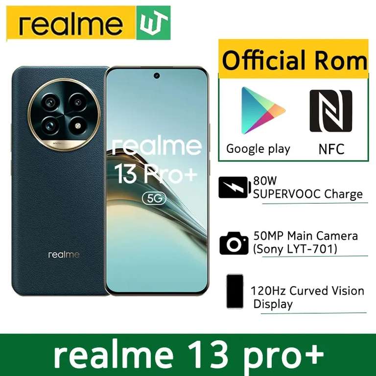 Смартфон Realme 13 Pro+ 5G, 12/256ГБ + наушники Realme buds T110