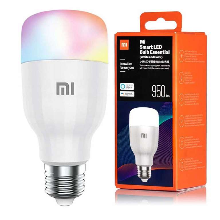 Умная лампочка Xiaomi Mi LED Smart Bulb Essential цветная (GPX4021GL)