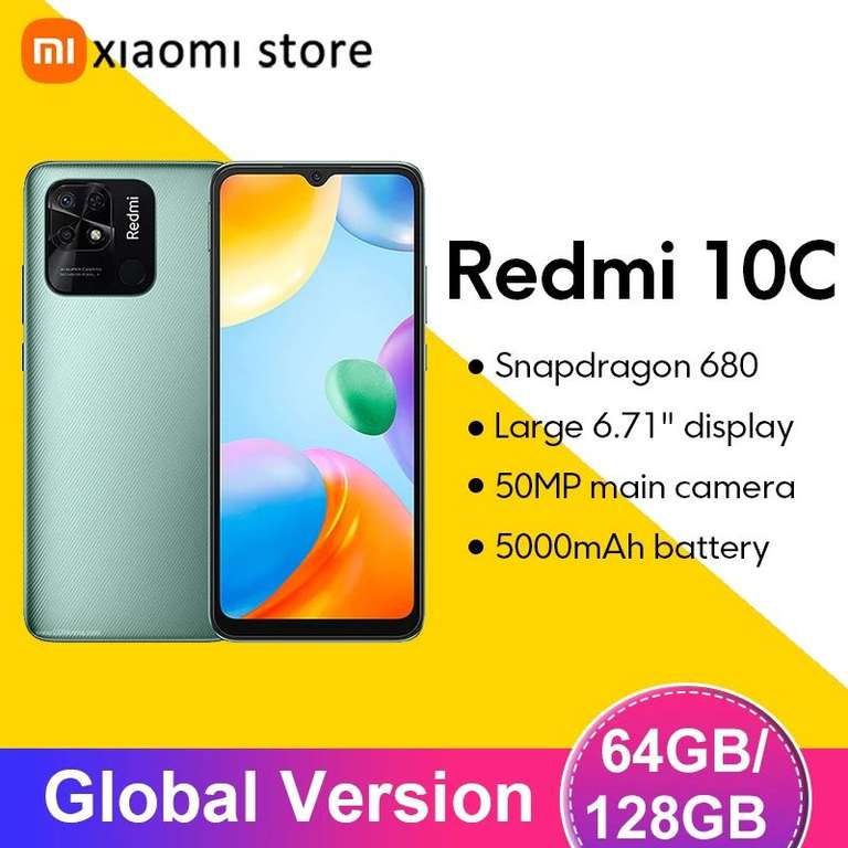 Смартфон Xiaomi Redmi 10c 4/128 global