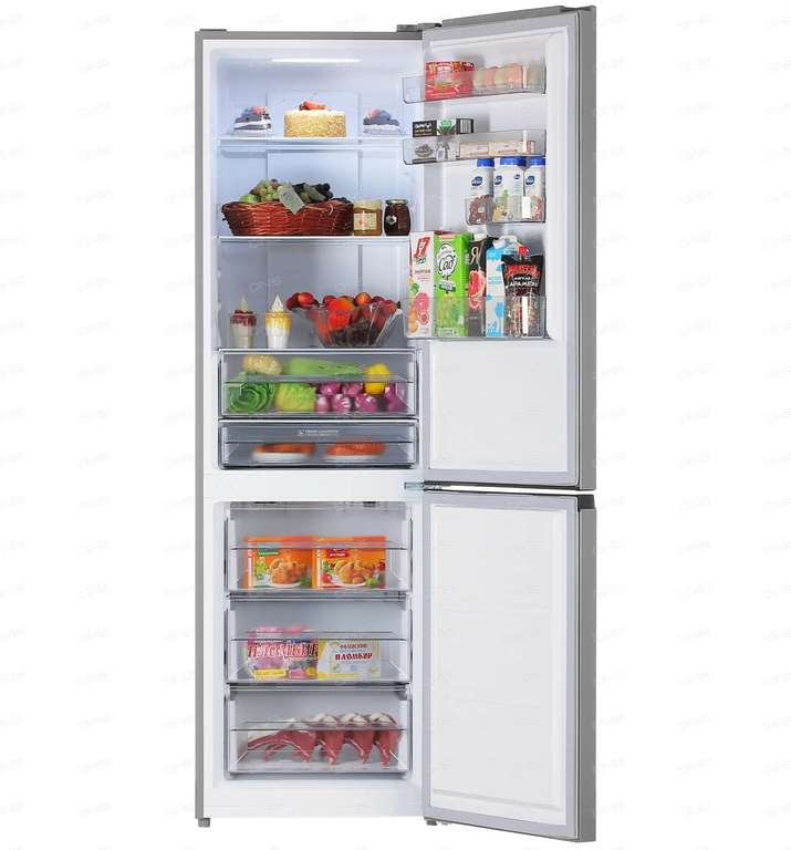 Холодильник с морозильником TCL TRF-347WEXA+ 342 л, 193 см
