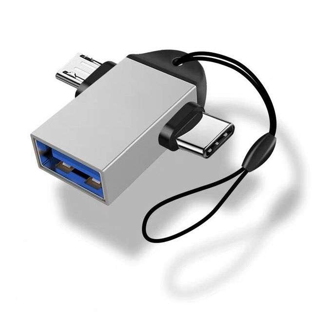 Переходник USB 3,0 «мама»-Micro USB OTG, адаптер 2 в 1 Type-C