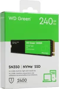 SSD WD Green SN350 WDS240G2G0C 240ГБ, NVMe