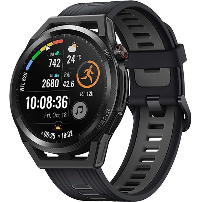 Смарт-часы HUAWEI Watch GT Runner Black Durable Polymer Fiber/Black Silicon Strap (применяются баллы)