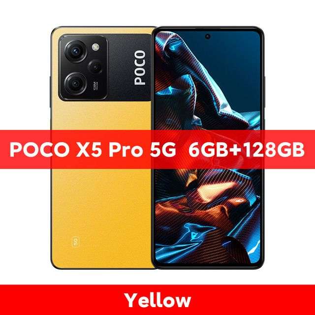 Смартфон Xiaomi POCO X5 Pro 5G, 6.67" 1080x2400 AMOLED, Qualcomm Snapdragon 778G, 6Gb RAM, 128Gb, 5G, NFC, 2-Sim, 5000 мА⋅ч, USB Type-C