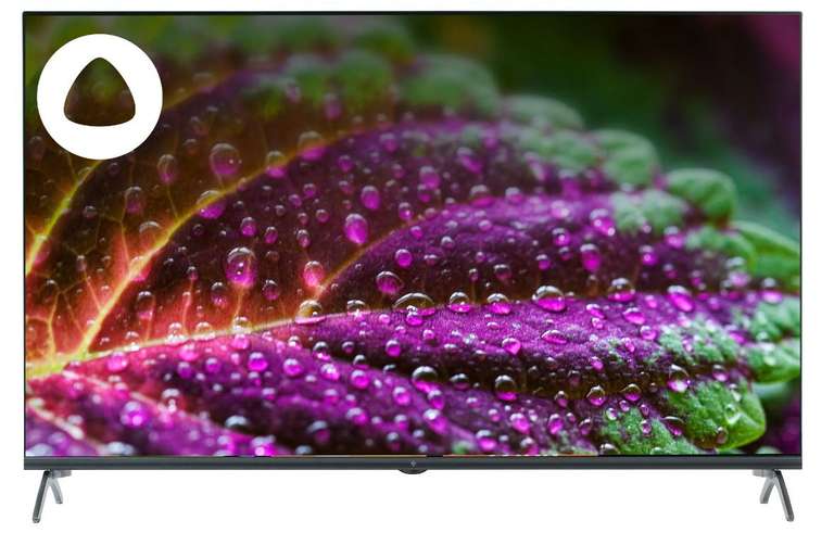 43" (108 см) Телевизор LED DEXP U43G9000C/G, серый, 3840x2160, Яндекс.ТВ