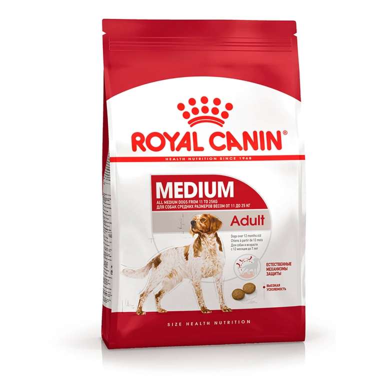 Корм Royal Canin для взрослых собак средних пород 15 кг