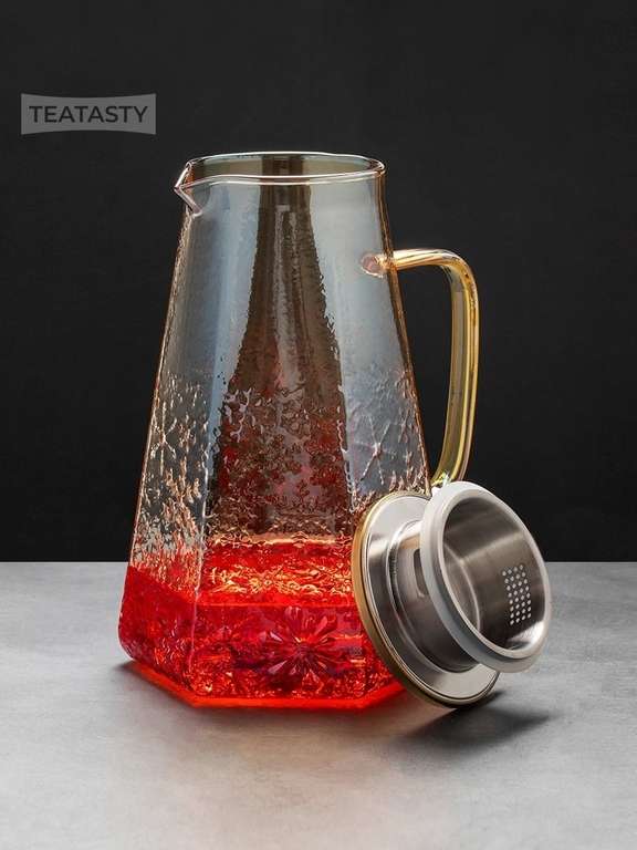 Чайник стеклянный заварочный TEATASTY Иней, 1600 мл