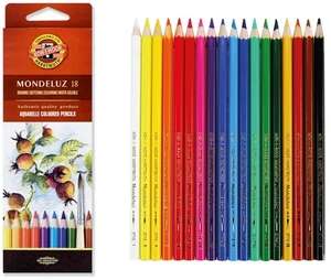 Набор цветных акварельных карандашей "Mondeluz", 18 шт (476,25₽ с баллами)
