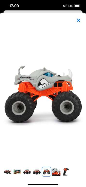 Радиоуправляемая машина Hot Wheels Monst Trucks Rhinomite