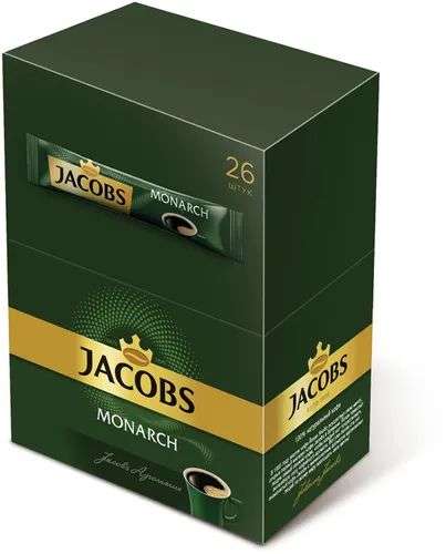 Кофе растворимый Jacobs Monarch, в пакетиках, 26 шт