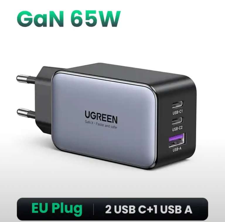 Зарядное устройство UGREEN 65W GaN