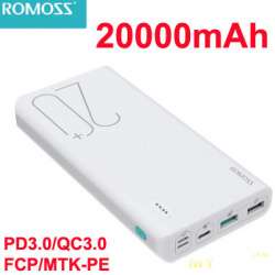 Быстрое зарядное устройство ROMOSS Sense6 Plus 22,5 Вт 20000 мАч