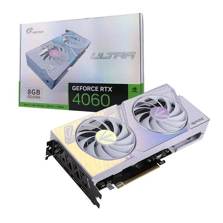Видеокарта Colorful GeForce RTX 4060 8 ГБ Ultra W DUO OC (+1050баллов) (цена с ozon картой) (из-за рубежа)
