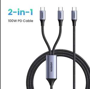 Зарядный кабель UGREEN 2 в 1 (100 Вт)
