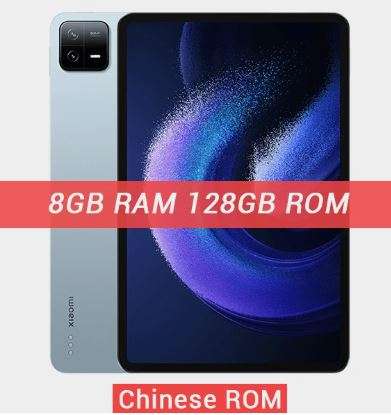 Планшет Xiaomi Pad 6 Pro 11"' 8/128Гб (китайская прошивка, пошлина ≈477₽)