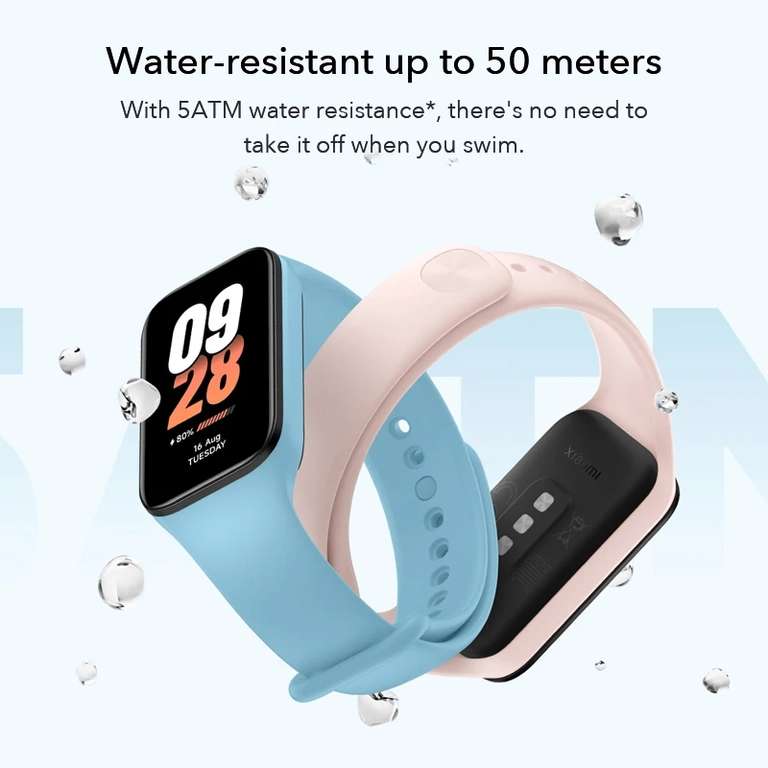 Фитнес-браслет Xiaomi Smart Band 8 Active (глобальная версия)