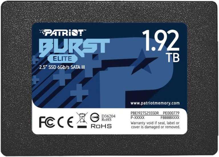 SSD диск Patriot Memory PBE192TS25SSDR /2.5" / Sata III / 1920Гб