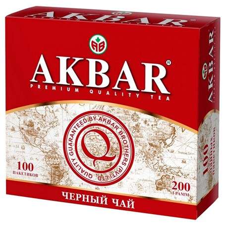Чай Akbar Classic Series черный пакетированный, 2г х 100шт