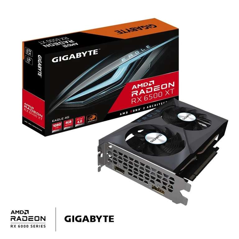Видеокарта Gigabyte Radeon RX 6500 XT EAGLE 4 ГБ (с Озон картой)