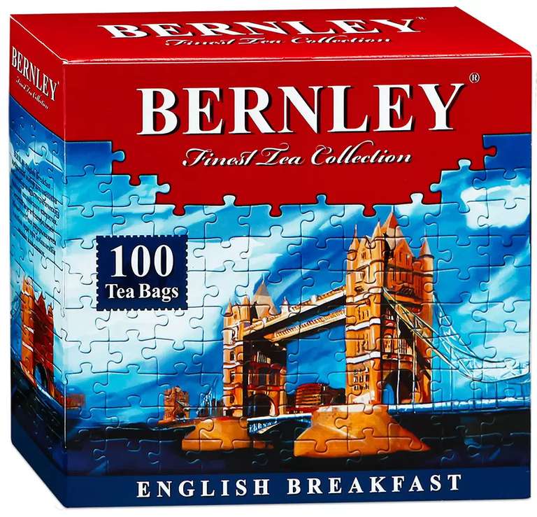 Чай Bernley черный English breakfast чёрный 100 пакетиков