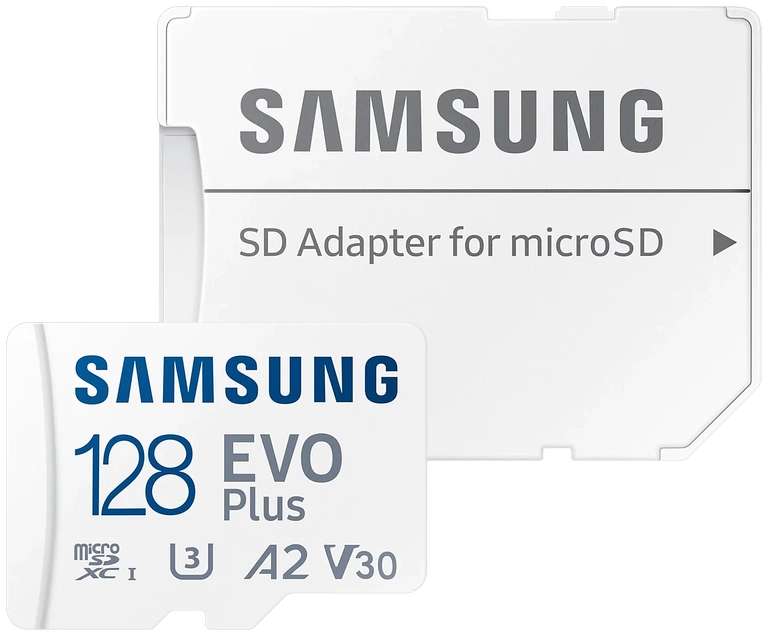 Карта памяти MicroSD Samsung microSDXC 128Gb Class10 UHS-I U3+ microSD Adapter