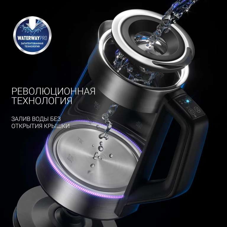 Умный электрический чайник Polaris PWK 1725CGLD WIFI IQ Home с регулировкой температуры