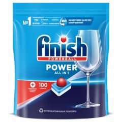 Таблетки для мытья посуды Finish Power для посудомоечной машины, 100 шт.