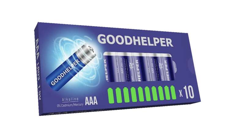 [Красногорск, Тихвин и возм. др.] Батарея Goodhelper AAA(LR03) B10LR03 10шт.