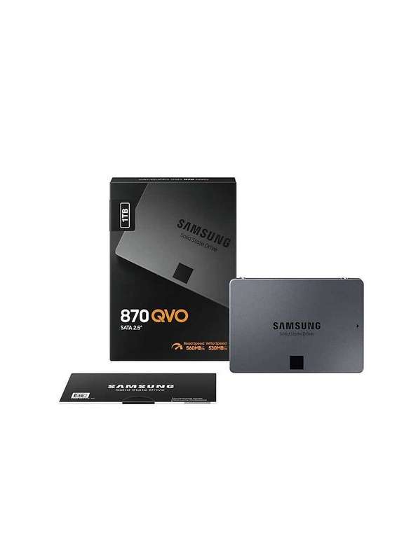 Внутренний SSD диск Samsung 870 QVO / 1Тб/2.5"/Sata III [MZ-77Q1T0BW]