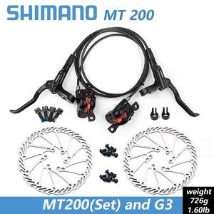 Гидравлические тормоза Shimano MT200 + 2 диска G3 для велосипеда