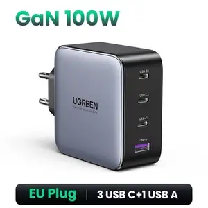 Зарядное устройство UGREEN Nexode GaN CD226, 100 Вт