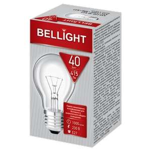 Лампа накаливания Belsvet, Е27, 40Вт.