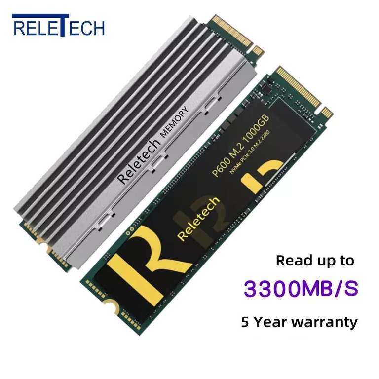 Накопитель SSD Reletech NVMe 1Tb (также есть 250Gb и 500Gb)