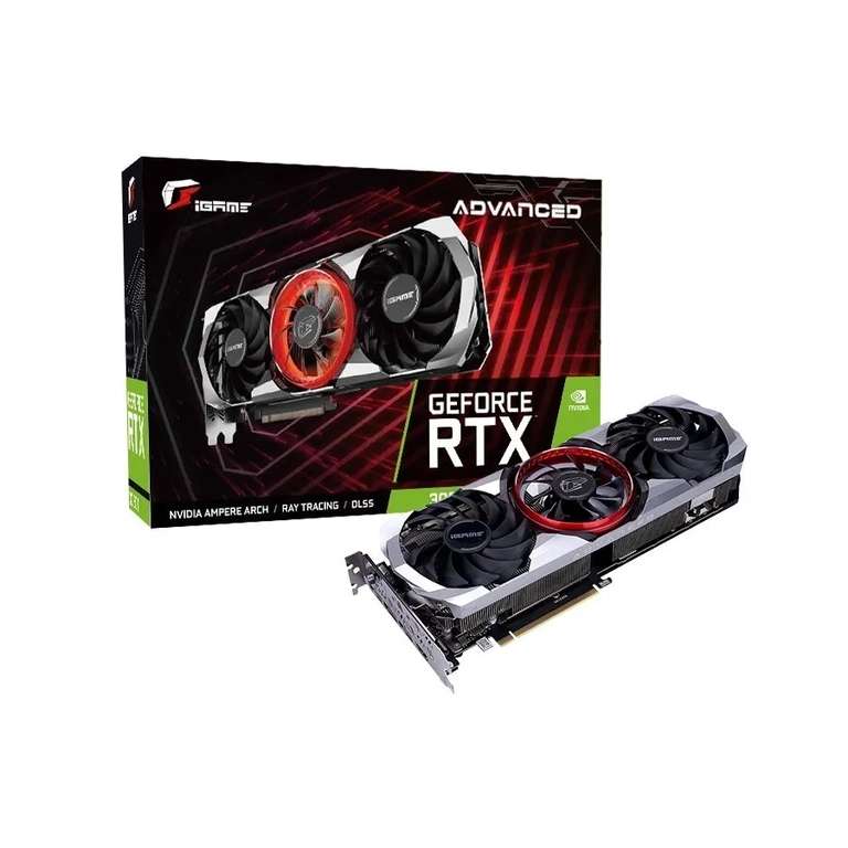 Видеокарта Colorful GeForce RTX 3060 Ti 8 ГБ (8 ГБ (iGame GeForce RTX 3060 Ti Advanced OC) (ddr6x!) (из-за рубежа)