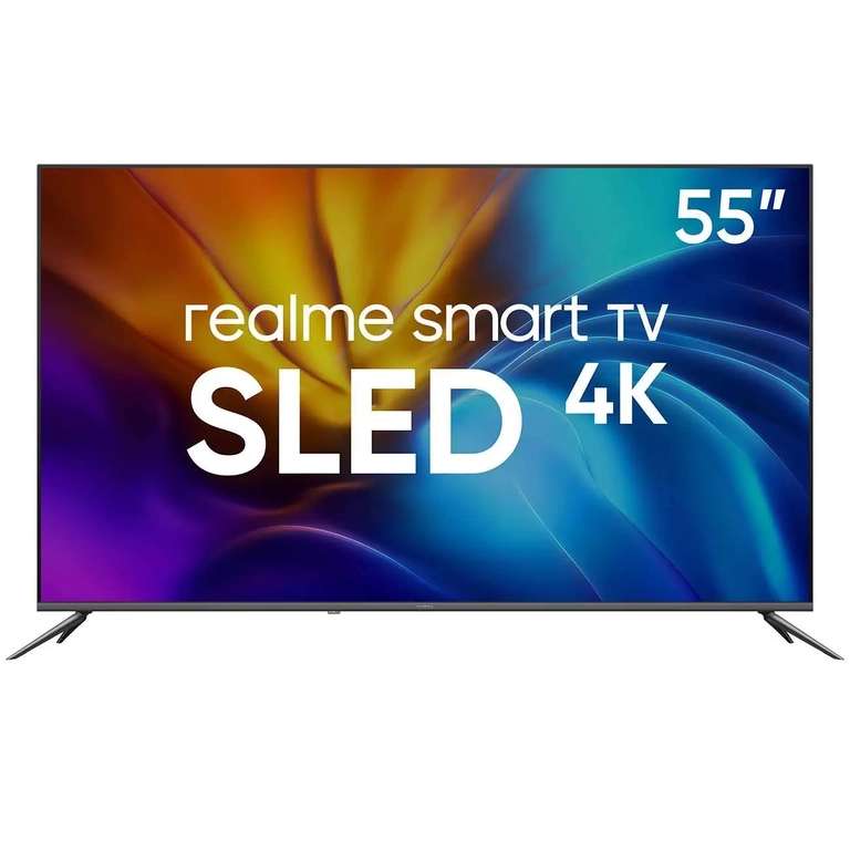 Телевизор Realme TV 55'' RMV2001, 4K, Smart TV безрамочный корпус